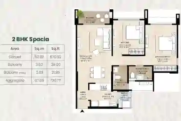 1 bhk layout floor plans